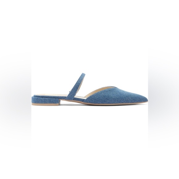 NEW Dolce Vita Blue Denim Mule Flats - Picture 4 of 7